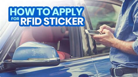 how to apply rfid sticker|where to install nlex rfid.